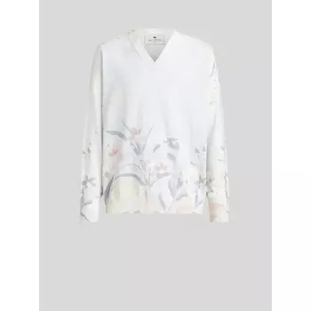 Джемпер с цветочным принтом Etro, синий