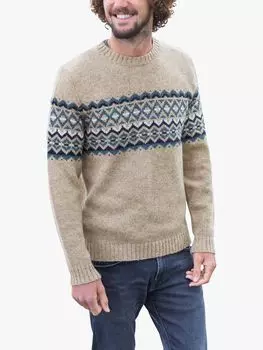 Джемпер с длинными рукавами Fair Isle Celtic & Co., овсянка/мульти