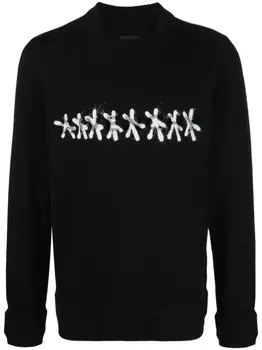 Джемпер с длинными рукавами и графичным принтом Givenchy, черный