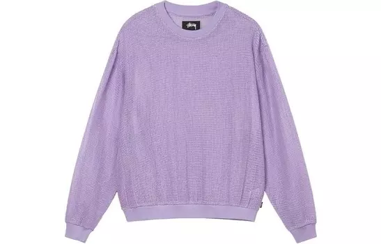 Джемпер с длинными рукавами и сетчатой вставкой Stssy Stussy, синий