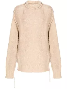 Джемпер с длинными рукавами sacai, коричневый