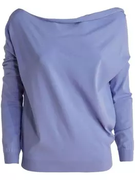 Джемпер с драпировкой Vanis, фиолетовый