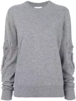 Джемпер с фактурными рукавами Barrie, серый