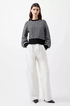 Джемпер с гребешком Наташи French Connection, синий