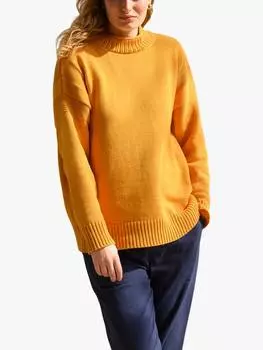 Джемпер с изнаночной деталью от гэнси Celtic & Co., цвет Saffron