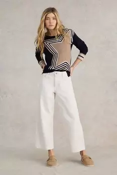 Джемпер с изображением городской звезды White Stuff, синий