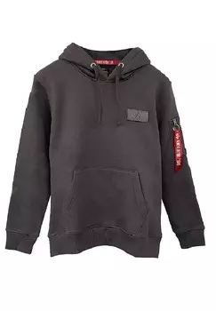 Джемпер с капюшоном Alpha Industries, серый