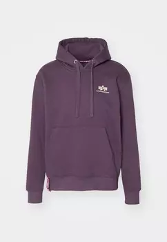 Джемпер с капюшоном BASIC HOODY SMALL LOGO Alpha Industries, фиолетовый