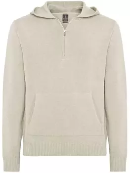 Джемпер с капюшоном Boggi Milano, нейтральный цвет
