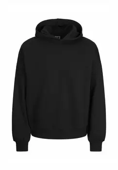 Джемпер с капюшоном EINFARBIG Jack & Jones, черный