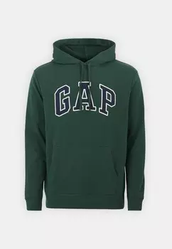 Джемпер с капюшоном HERITAGE LOGO GAP, темно-зеленый
