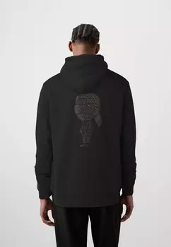 Джемпер с капюшоном HOODY KARL LAGERFELD, черный