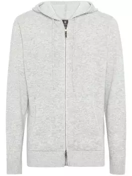 Джемпер с капюшоном и кулиской Boggi Milano, серый