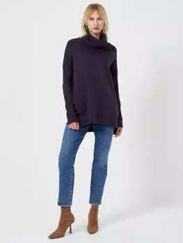 Джемпер с капюшоном и воротником-стойкой Babysoft French Connection, утилита синий