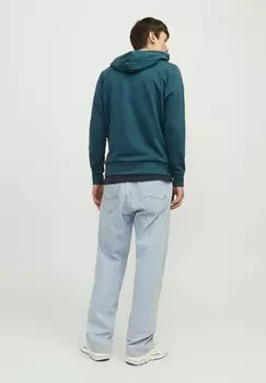 Джемпер с капюшоном Jack & Jones, бирюзовый синий