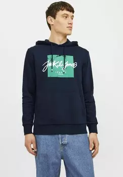 Джемпер с капюшоном Jack & Jones, темно-синий