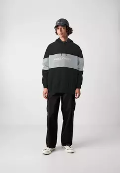 Джемпер с капюшоном JJELEGACY BLOCKING HOOD Jack & Jones, черный