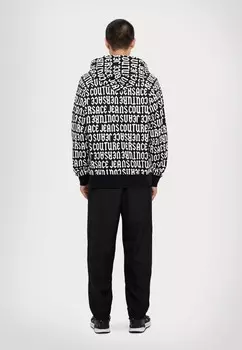 Джемпер с капюшоном MONOGRAM Versace, черный