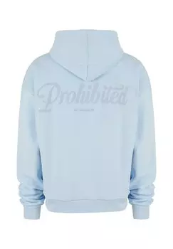 Джемпер с капюшоном PROHIBITED, синий