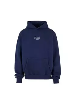 Джемпер с капюшоном PROHIBITED, темно-синий