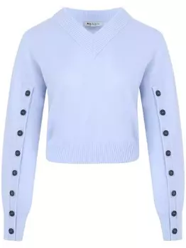 Джемпер с контрастными пуговицами Ports 1961, синий