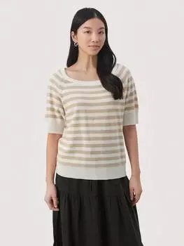 Джемпер с коротким рукавом glennie Part Two, цвет White Pepper Stripe