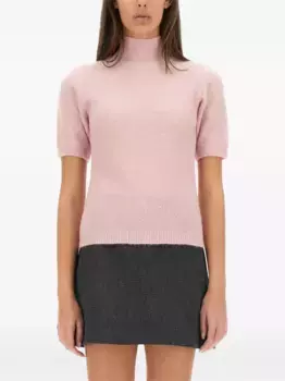 Джемпер с короткими рукавами A.P.C., розовый
