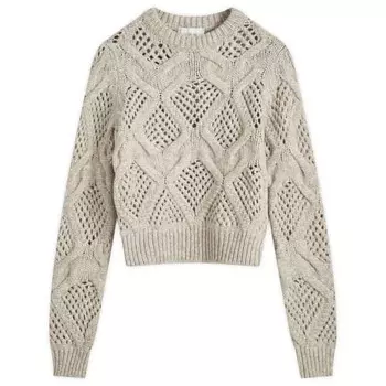 Джемпер с косами Narvel Sportmax, серый