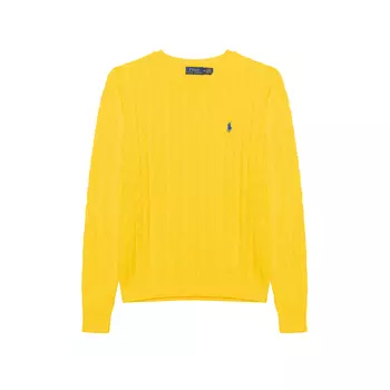 Джемпер с косой вязкой Polo Ralph Lauren, желтый