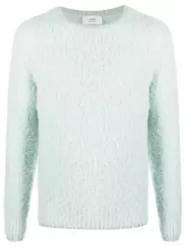 Джемпер с круглым вырезом AMI Paris, зеленый