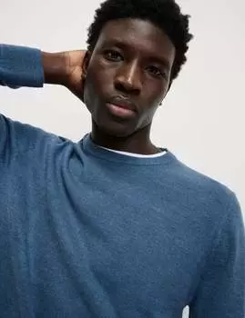 Джемпер с круглым вырезом Cashmilon Marks & Spencer, цвет Denim
