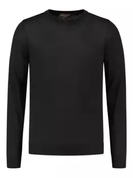 Джемпер с круглым вырезом Doriani Cashmere, черный