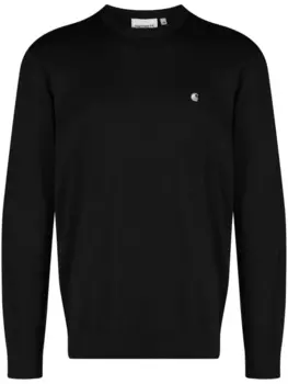 Джемпер с круглым вырезом и вышитым логотипом Carhartt WIP, черный