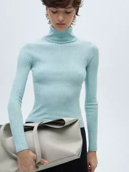 Джемпер с круглым вырезом из полушерстяной смеси flurron Mango, цвет Aqua