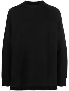 Джемпер с круглым вырезом Jil Sander, черный