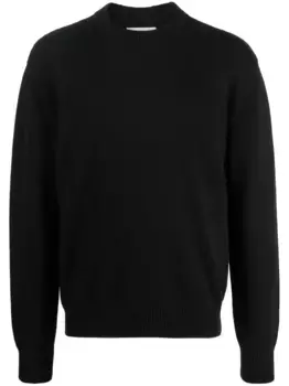 Джемпер с круглым вырезом JIL SANDER, черный