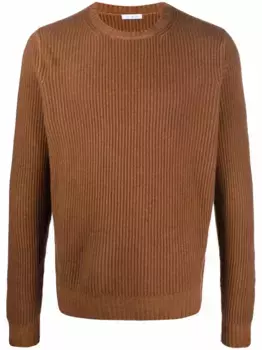 Джемпер с круглым вырезом Malo, коричневый