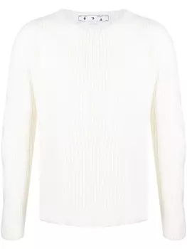 Джемпер с круглым вырезом Off-White, белый