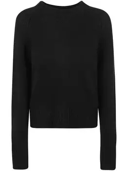 Джемпер с круглым вырезом от Allude, черный