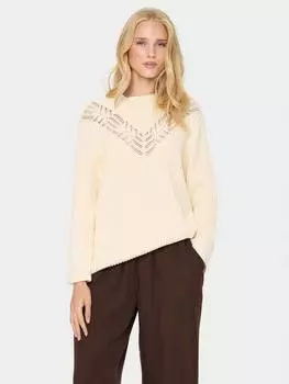 Джемпер с круглым вырезом от gilberta Saint Tropez, белый