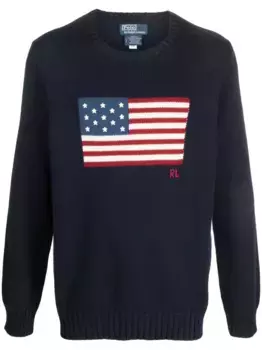 Джемпер с круглым вырезом POLO RALPH LAUREN, синий