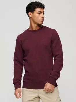 Джемпер с круглым вырезом с логотипом Essential Superdry, красный