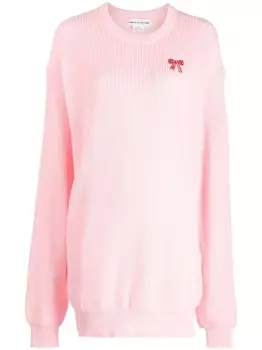 Джемпер с круглым вырезом с вышивкой бантом Comme Des Garons Girl, розовый