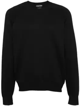 Джемпер с круглым вырезом TOM FORD, черный
