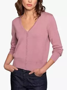 Джемпер с круглым вырезом тонкой вязки Celtic & Co., цвет Peony