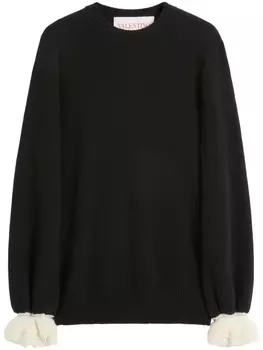 Джемпер с круглым вырезом Valentino Garavani, черный