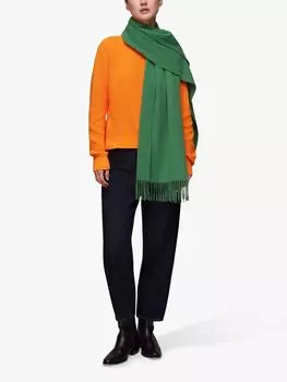 Джемпер с круглым вырезом в рубчик Whistles, оранжевый