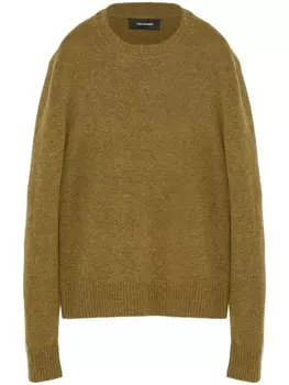 Джемпер с круглым вырезом Yves Salomon, серый