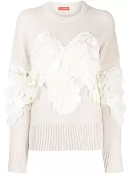 Джемпер с крупными пайетками Altuzarra, коричневый