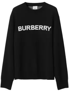 Джемпер с логотипом Burberry, черный